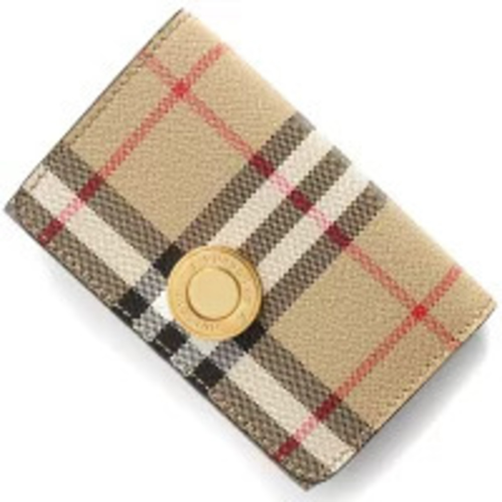 Burberry Tri fold Wallet Lark Check Archive Beige Briar Brown Multi LS DFC